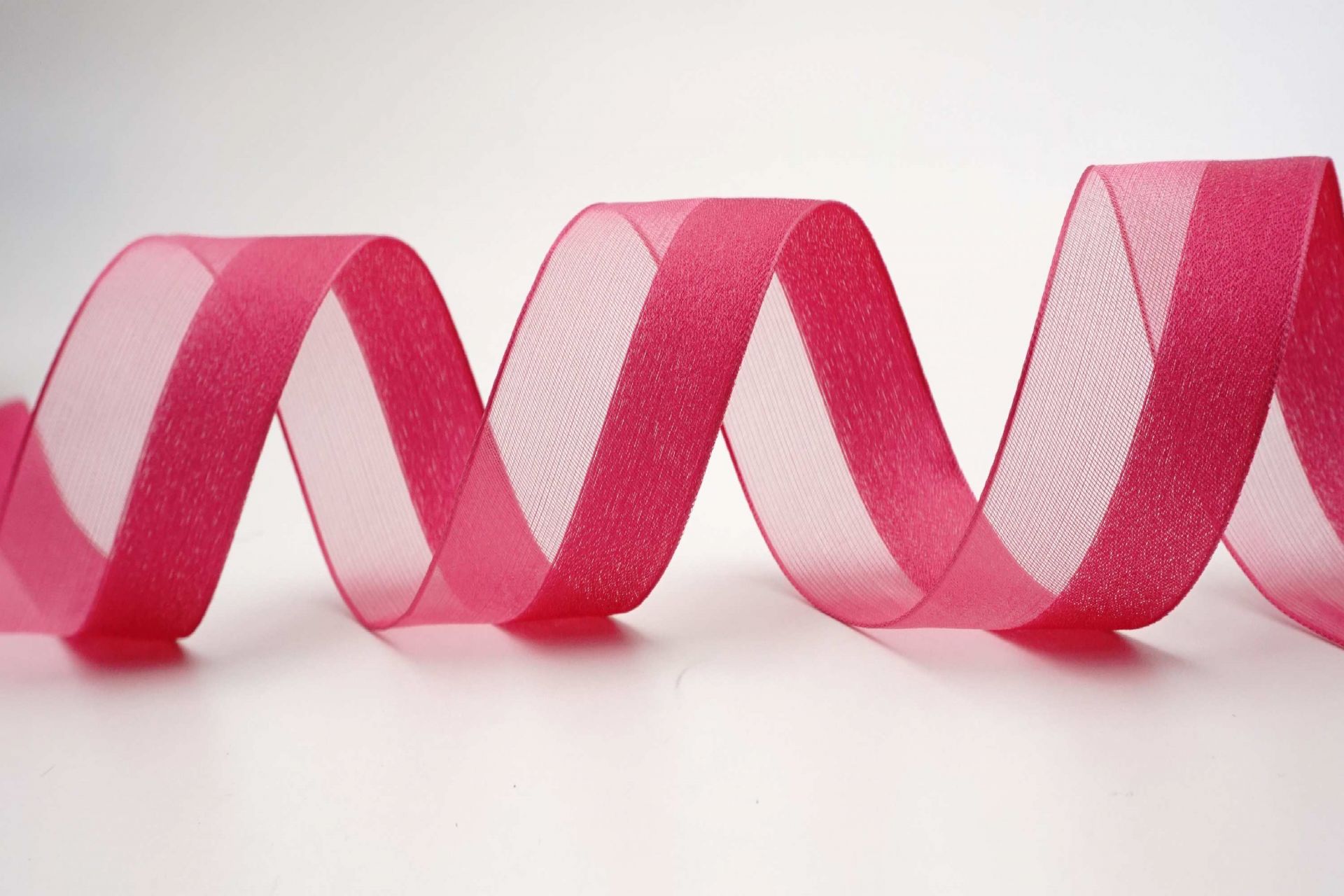 हाफ शीर हाफ सैटिन रिबन